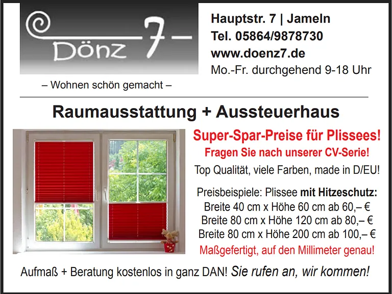 Dönz 7 Raumausstattung in Jameln Titel Service 10